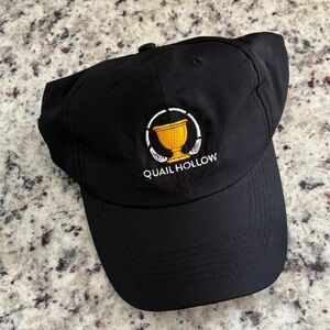 Quail Hollow Black Embroidered Golf Trophy Cap